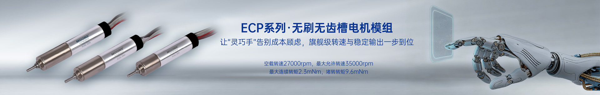 ECP10030经济无刷无齿槽电机